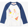 Graphic Long Sleeve Raglan Tee, Space Exploration - T-Shirts - 1 - thumbnail