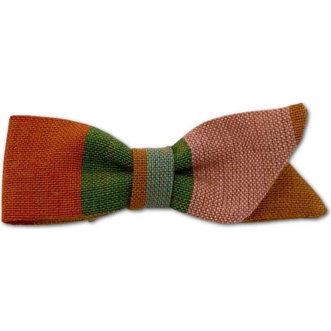 Petal Bow, Woven Stripes