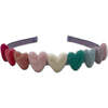 Rainbow Hearts Headband, Purple - Hair Accessories - 2