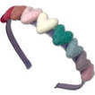 Rainbow Hearts Headband, Purple - Hair Accessories - 4