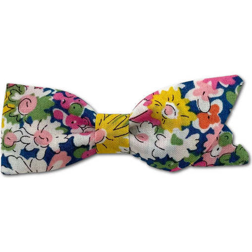 Petal Bow, Liberty of London Orange Daisies - Hair Accessories - 1