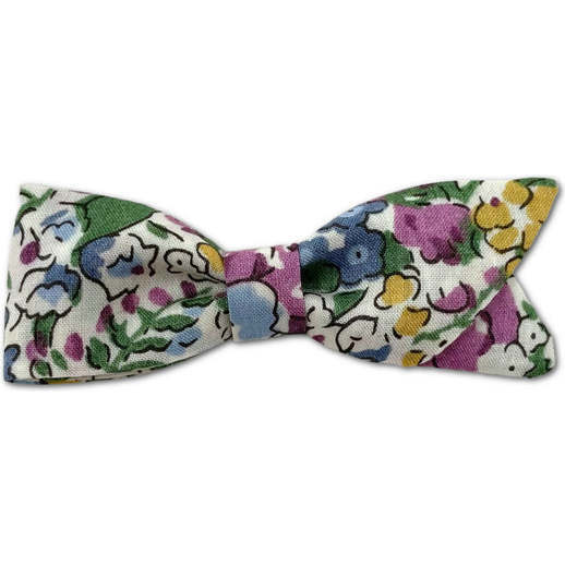 Petal Bow, Liberty of London Blue & Purple - Hair Accessories - 1