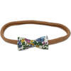 Itty Bitty Bow Baby Headband, Liberty of London Blue & Purple - Hair Accessories - 1 - thumbnail
