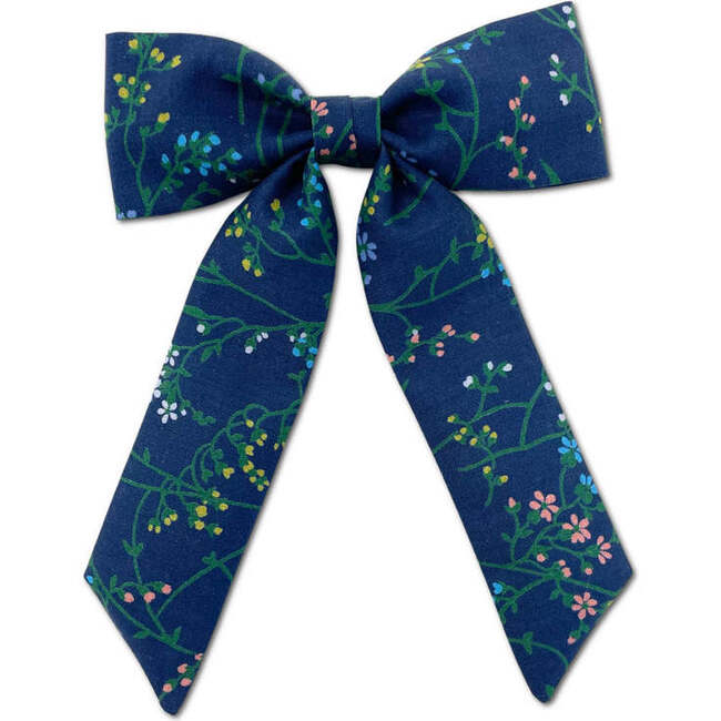 Classic Bow, Liberty of London Blue Wildflowers