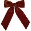 Big Velvet Bow, Rust - Hair Accessories - 1 - thumbnail