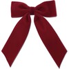 Big Velvet Bow, Ruby - Hair Accessories - 1 - thumbnail
