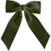 Big Velvet Bow, Loden - Hair Accessories - 1 - thumbnail