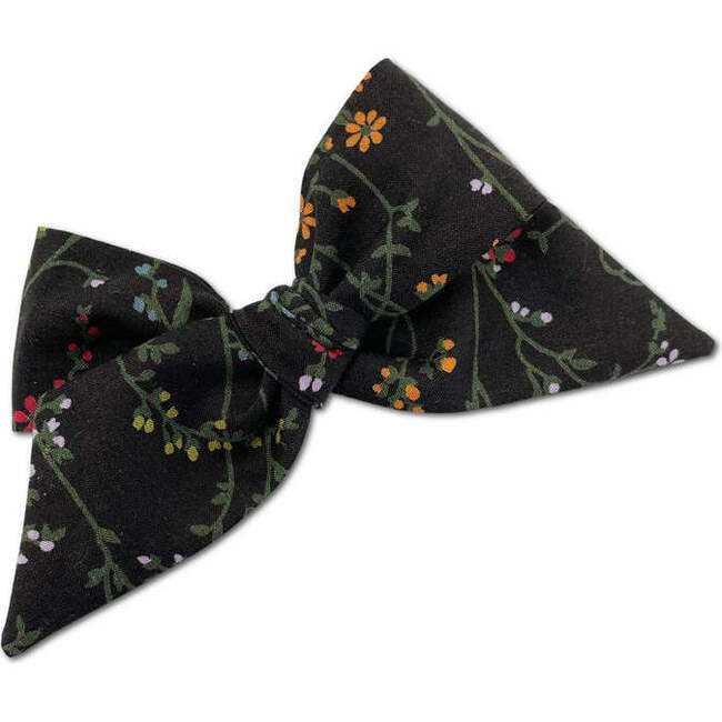 Baby Tied Bow, Liberty of London Brown Wildflowers