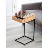 Wooden Chess & Checkers Game Set with Metal Stand - Games - 3