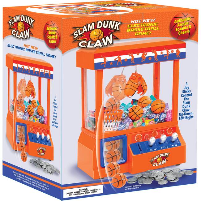 Slam Dunk Claw with 3 Basketball Toys