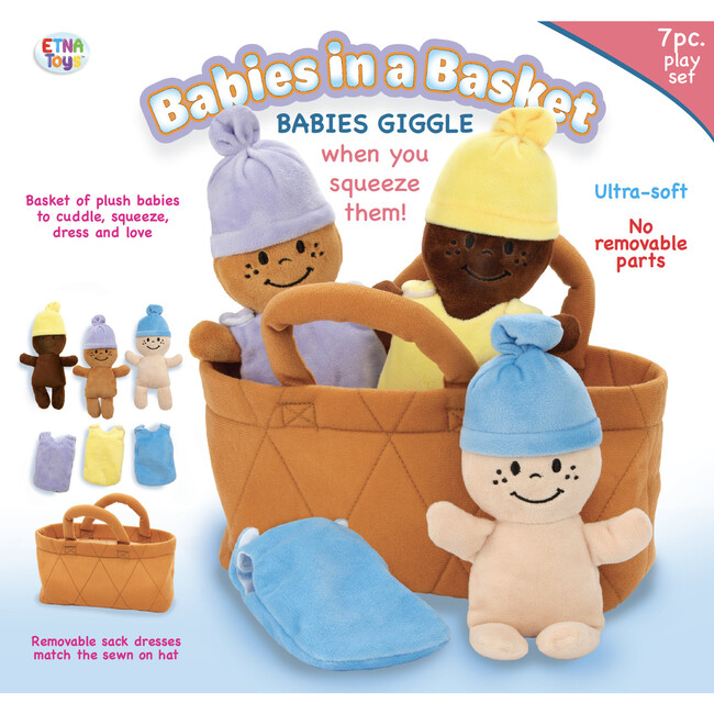 Plush 3 Babies Set in a Bag - Plush - 5