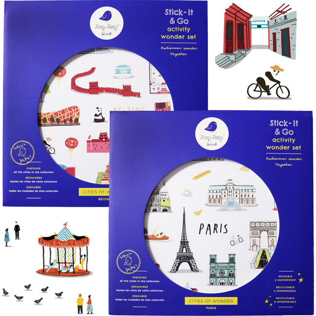 Cities of Wonder Sticker Activity Bundle, Paris & Beijing - Arts & Crafts - 1