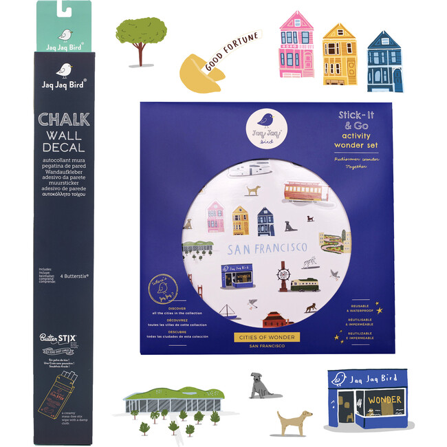 San Francisco Sticker Activity & Wall Decal Bundle - Arts & Crafts - 1