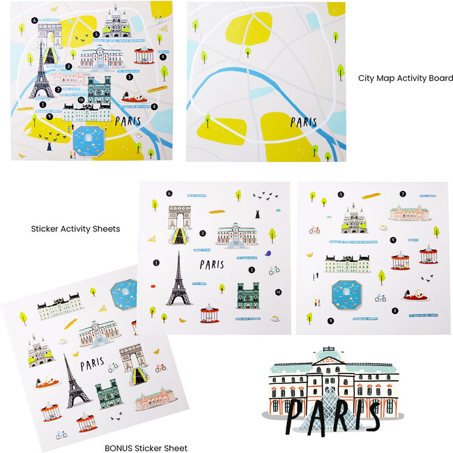 Cities of Wonder Sticker Activity Bundle, Paris & Beijing - Arts & Crafts - 3