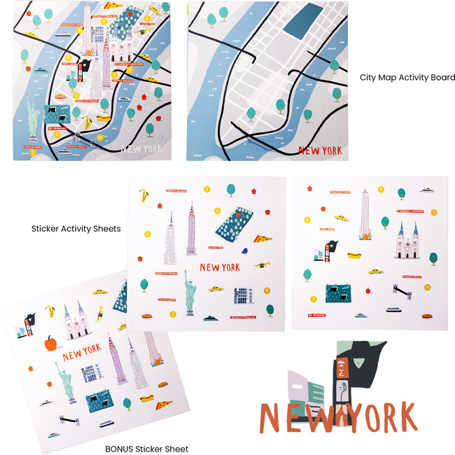 Cities of Wonder Sticker Activity Bundle, New York & Amsterdam - Arts & Crafts - 3