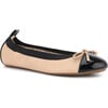 Miss Samantha Ballet Flat, Nude & Black - Slip Ons - 2