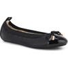 Miss Samantha Ballet Flat, Black & Black - Slip Ons - 2