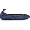 Miss Samara Ballet Flat, Navy Chunky Glitter - Slip Ons - 1 - thumbnail