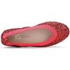 Miss Samara Ballet Flat, Ruby Red Chunky Glitter - Slip Ons - 3