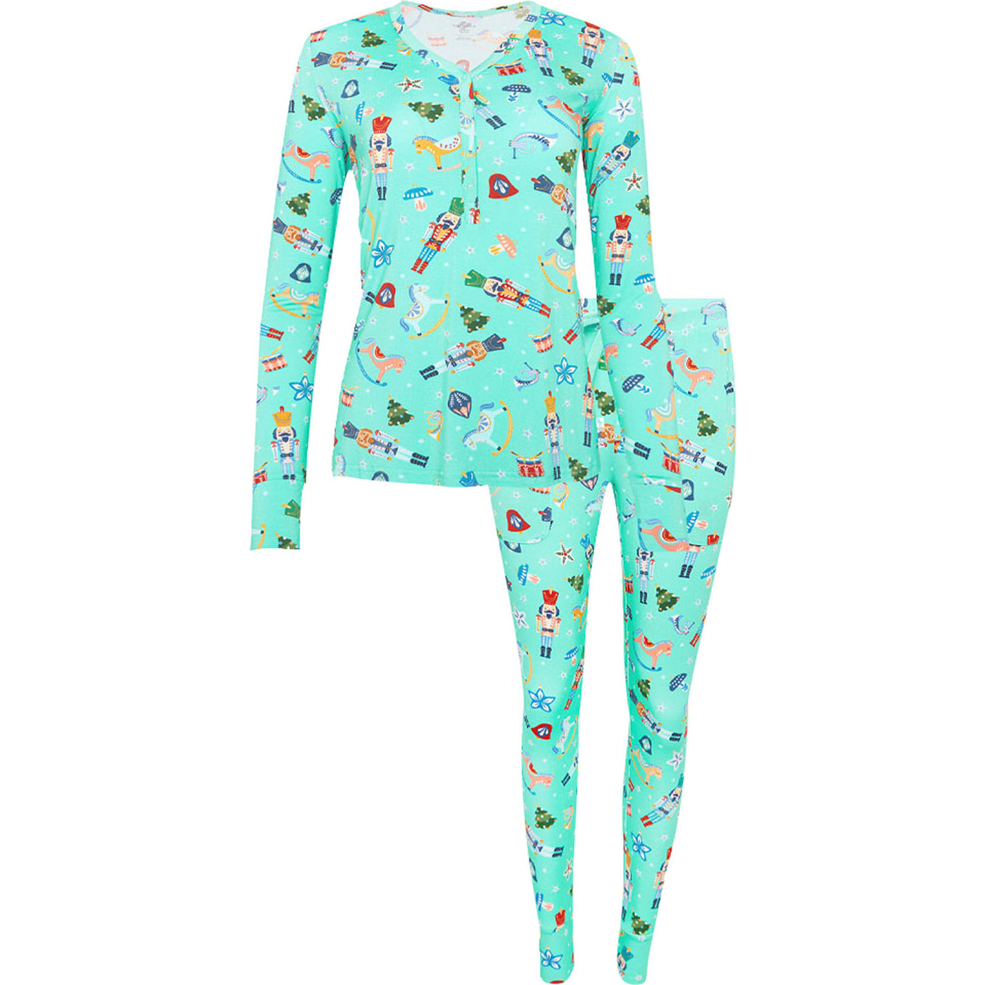 Women's Long Sleeve Pajama, Fritz - Pajamas - 1