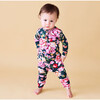 Long Sleeve Ruffled Henley Romper, Arsine - Rompers - 2