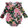 Long Sleeve Ruffled Bubble Romper, Arsine - Rompers - 1 - thumbnail