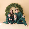 Women's Long Sleeve Scoop Neck & Jogger Pajama, Hunter Green Waffle - Pajamas - 4