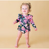 Long Sleeve Ruffled Bubble Romper, Arsine - Rompers - 2