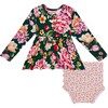 Long Sleeve Henley Peplum Top & Bloomer Set, Arsine - Mixed Apparel Set - 1 - thumbnail