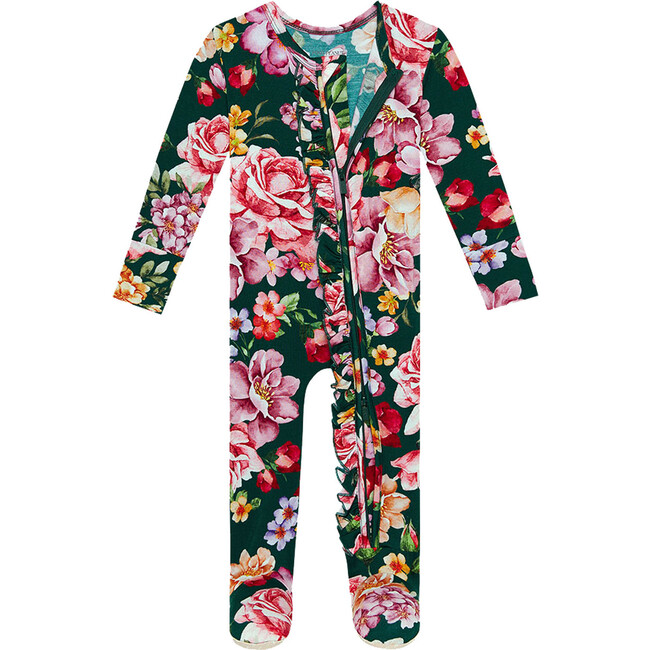 Footie Ruffled Zippered One Piece, Arsine