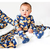 Footie Zippered One Piece, Milk & Cookies - Rompers - 3
