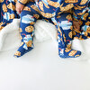 Footie Zippered One Piece, Milk & Cookies - Rompers - 4