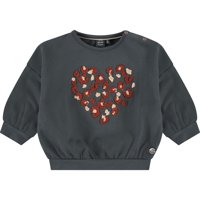 Heart Printed Pullover, Iron