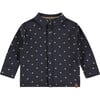 Ship Printed Long Sleeve Shirt, Navy - Shirts - 1 - thumbnail