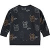 Vikings Printed Pullover, Navy - Sweaters - 2