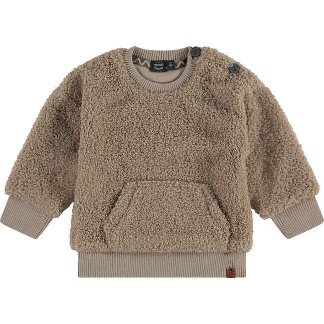 Fuzzy Pullover, Taupe