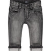 Denim Jeans, Mid Grey - Jeans - 1 - thumbnail