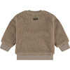 Fuzzy Pullover, Taupe - Sweatshirts - 2 - thumbnail