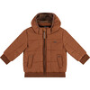 Puffer Jacket, Caramel - Jackets - 1 - thumbnail