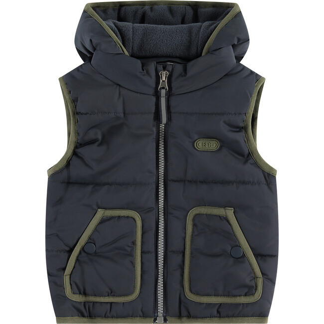 Puffer Vest, Faded Blue