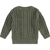 Knit Pullover, Moss Green - Sweatshirts - 2 - thumbnail