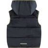 Puffer Vest, Faded Blue - Vests - 2