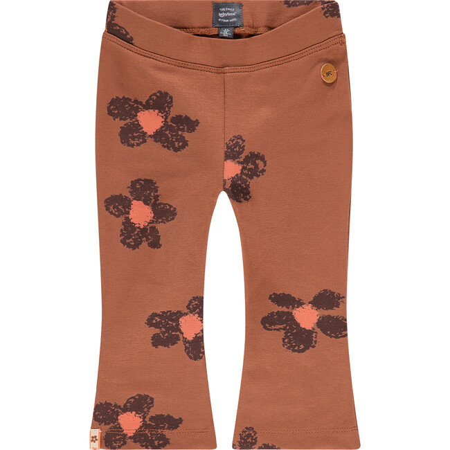 Flare Floral Pants, Fudge - Pants - 1