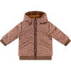 Zip Up Puffer Jacket, Chestnut - Jackets - 1 - thumbnail