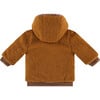 Zip Up Puffer Jacket, Chestnut - Jackets - 4