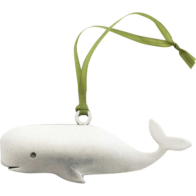 Whale Ornament, Pewter - Ornaments - 1
