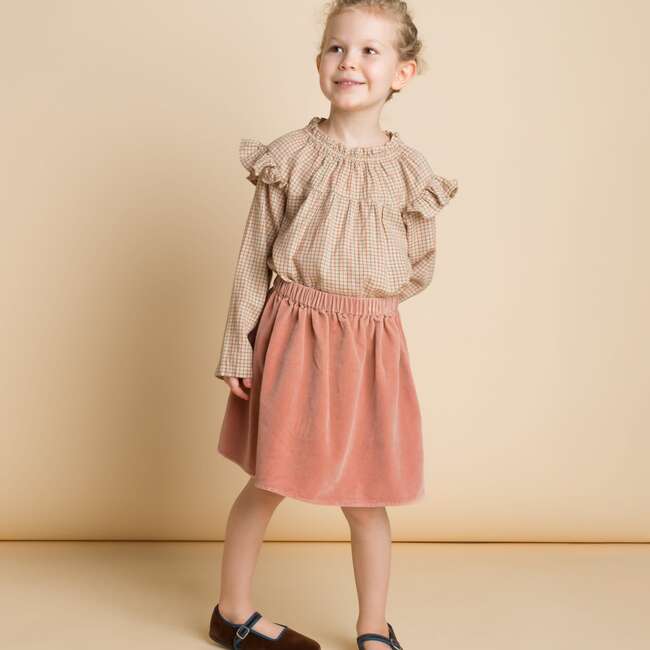 Coral Skirt,  Blush Velvet - Skirts - 3