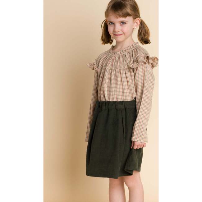 Brooklyn Skirt,  Pine Green Corduroy - Skirts - 3