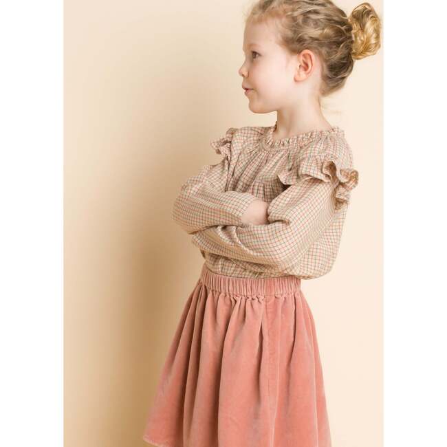 Coral Skirt,  Blush Velvet - Skirts - 6
