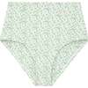 Women's Sea Marsh Floral High Waisted Bikini Bottom, Green - Two Pieces - 1 - thumbnail